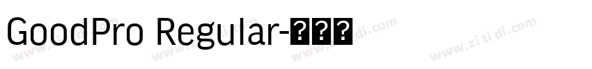 GoodPro Regular字体转换